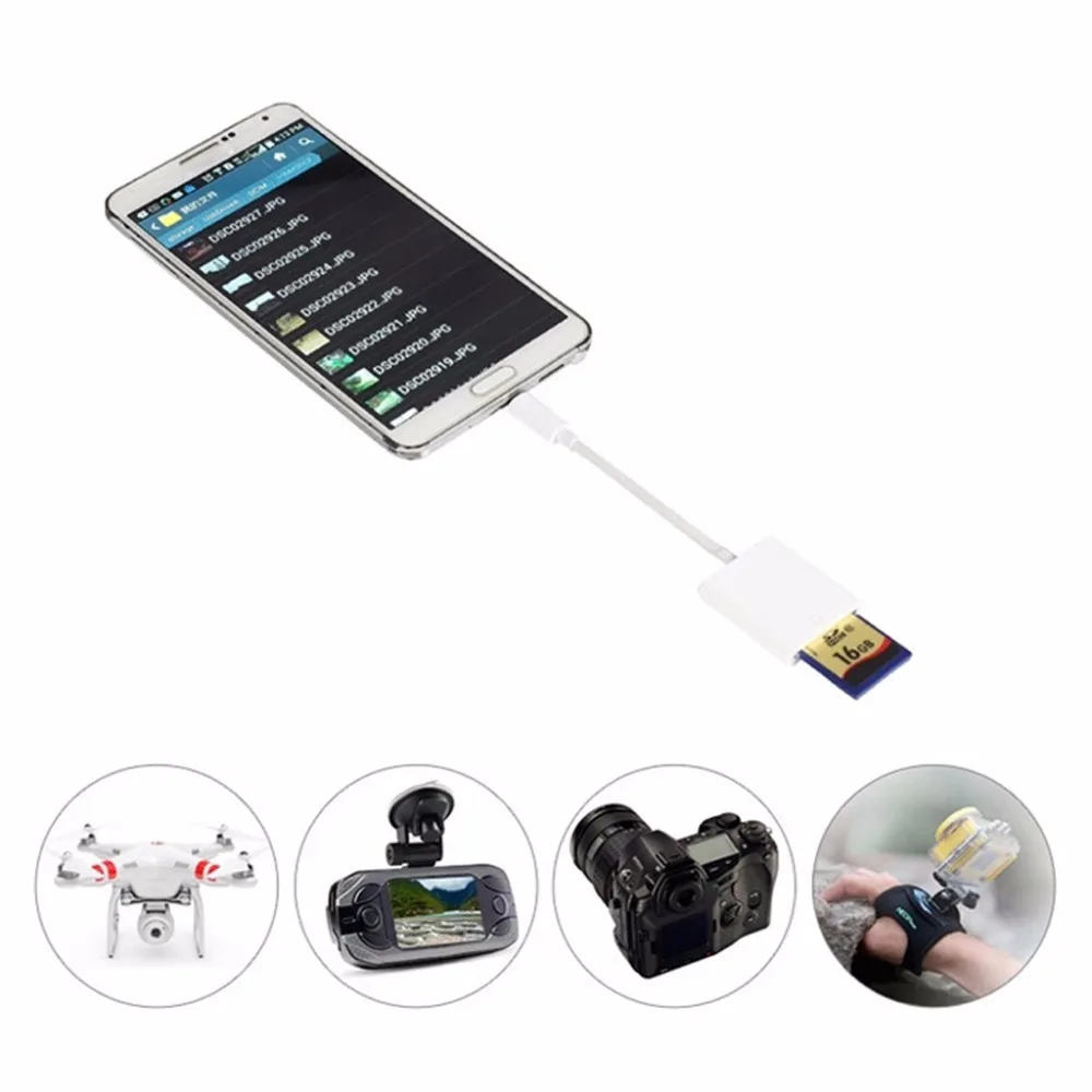 USB 3,1 type C для SD считыватель карт OTG кабель для samsung LG Android Phone Tablet