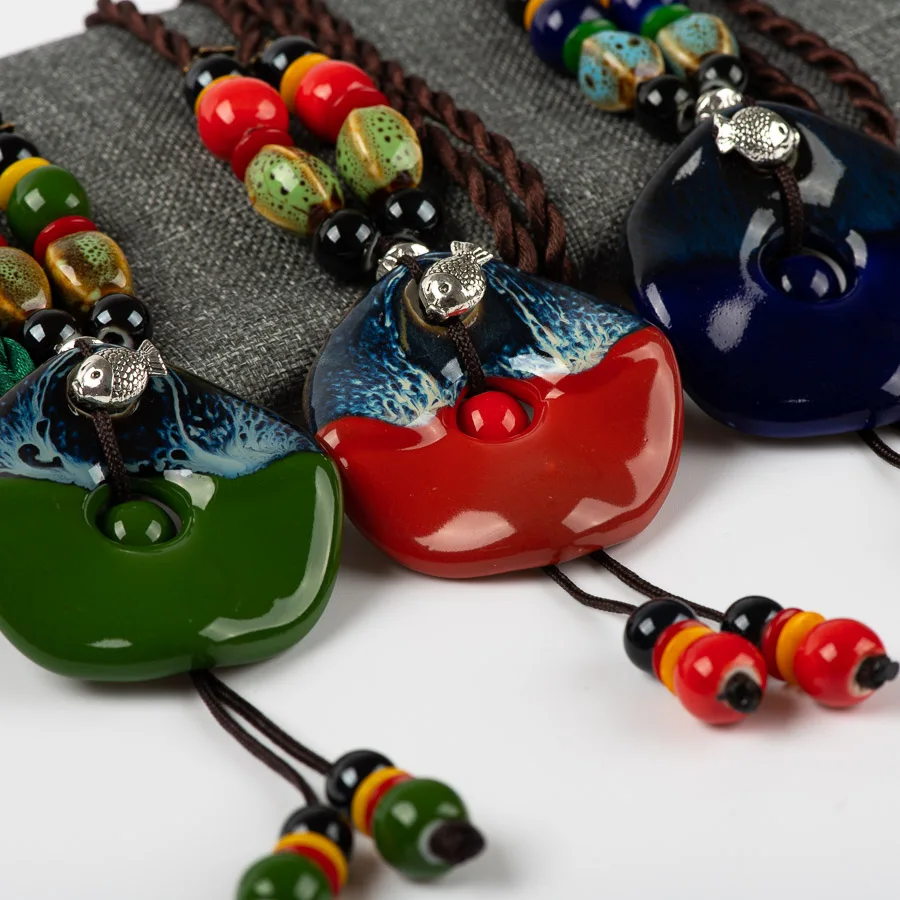 Уникальное керамическое ожерелье в винтажном стиле ювелирные изделия DIY модное ожерелье s для женщин# GY525