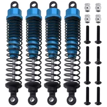 4pcs Adjustable HSP 108004 08041 Aluminum Oil Shock Absorber Oil filled Upgrade Parts For 1 10