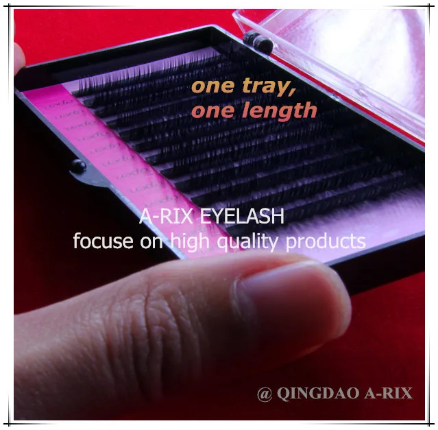 

0.20 J/B/C/D 4pc/lot 8-15mm length Hot selling soft natural high quality A-RIX silk minky eyelash extensions individual eyelash
