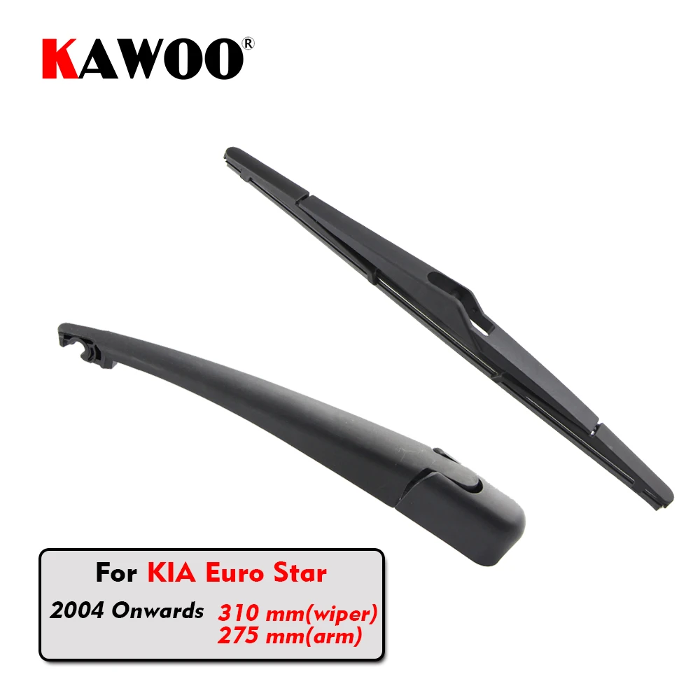 KAWOO Car Rear Wiper Blade Blades Back Window Wipers Arm For KIA Euro