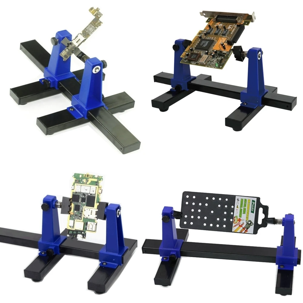 Adjustable Printed Circuit Board Holder Frame PCB Soldering and Assembly Stand Clamp Repair Tool 360 Degree Rotation Adjustable Printed Circuit Board Holder Frame PCB Soldering and Assembly Stand Clamp Repair Tool 360 Degree Rotation