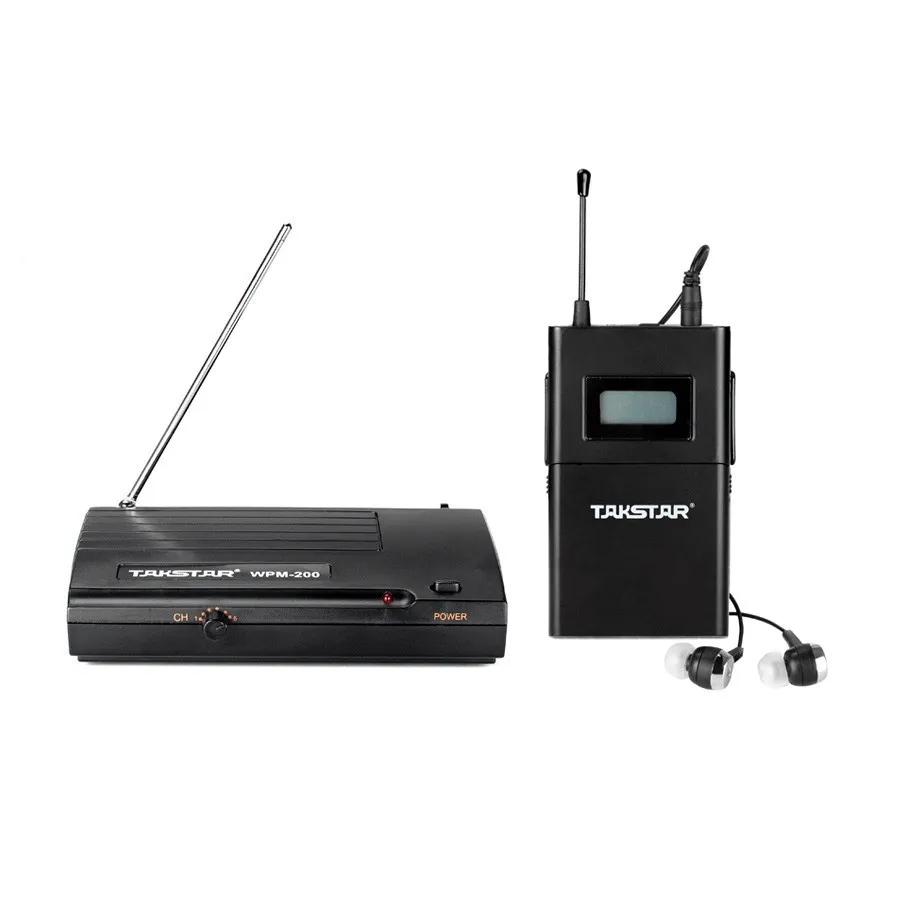 Takstar WPM-200/wpm200 UHF беспроводной монитор системы использования для студии записи/на сцене мониторинга 1 передатчик+ 5 приемников