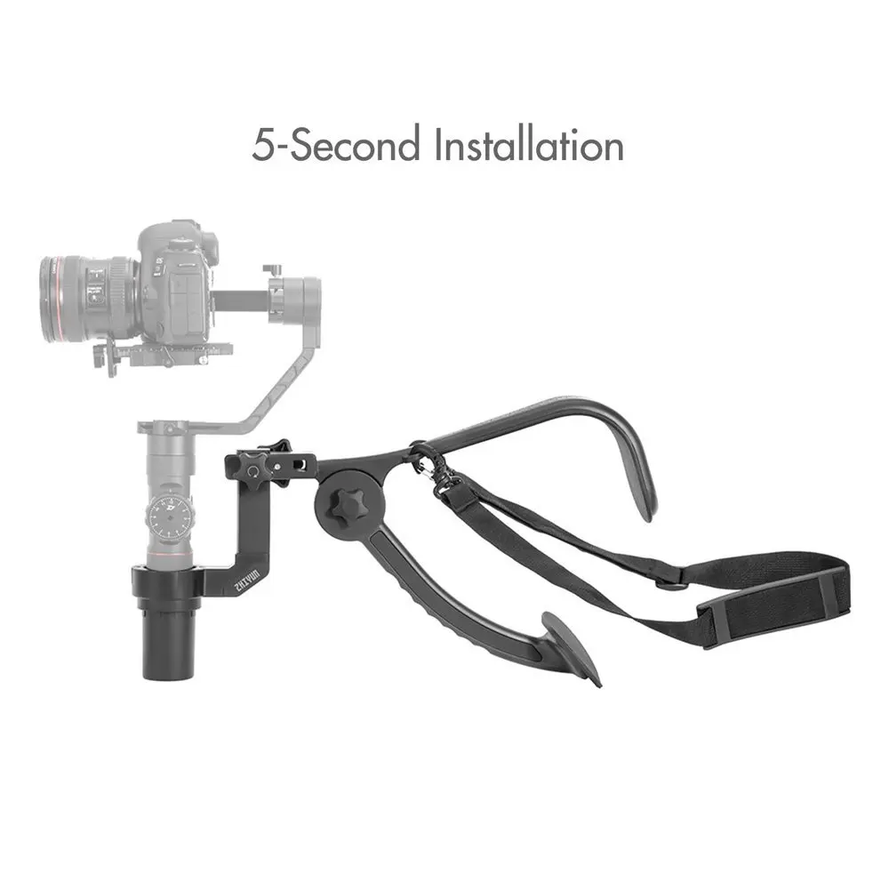 Zhiyun кран 2 плеча Поддержка кронштейн Hands Free гибкий плечевой ремень трансмаунт