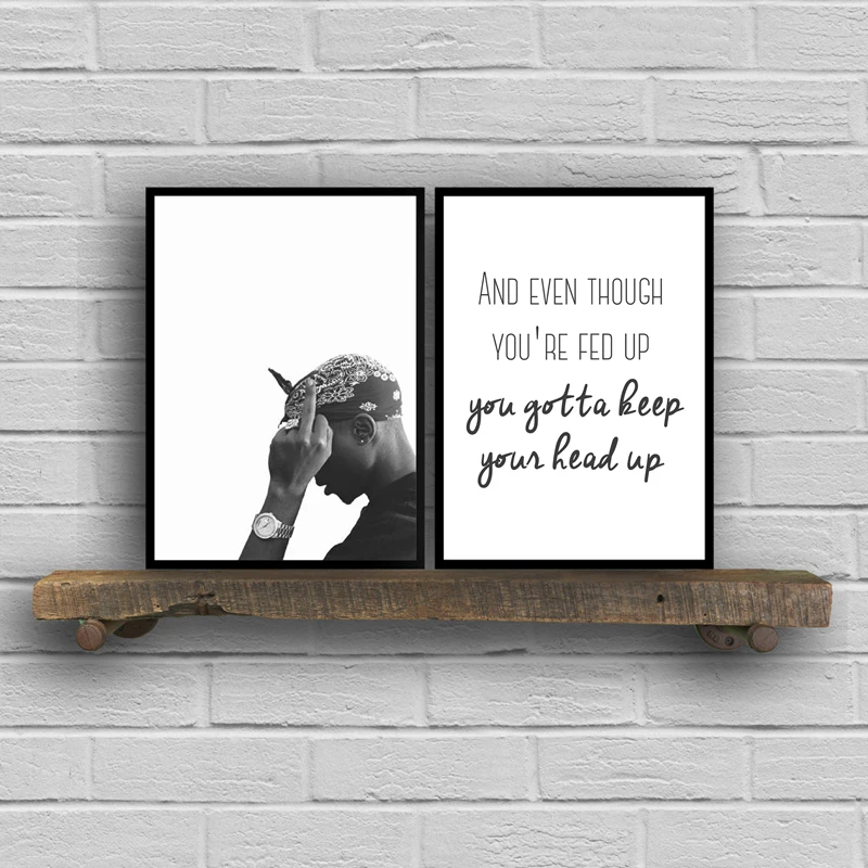 Rapper J Cole B/&W Quotes Print Painting Picture Wall Art Canvas Home Décor