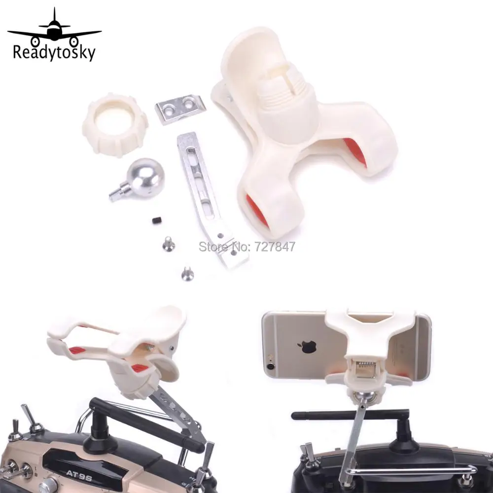 

FPV monitor Mobile Phone Holder mounting Bracket Support 3.5-6 inch Clip for Radiolink AT9S AT9 Remote control