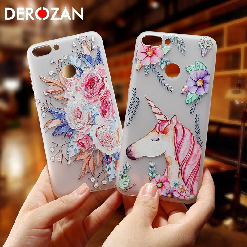 

DEROZAN Case For Huawei P Smart Case Honor 7C 7A 10 V10 7X 6X 6C 9 P9 Lite Mini Y7 Prime 2017 Y9 Nova Lite 2 Y6 Pro 2018 Cover