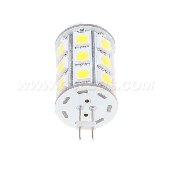 27LED Dimmable G4 База SMD 5050 супер яркий до 540-594LM Bi-pin12VDC 12VAC кораблей автомобилей тележки лампа 10 шт./партия