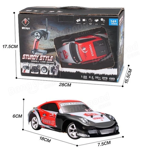 Новое поступление Wltoys K969 1/28 2,4G 4WD Высокое качество Матовый RC автомобиль дрейф автомобиль