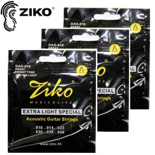 ZIKO 010-048 Acoustic Guitar strings DAG-010 guitar parts musical instruments guitar Accessories 3sets ZIKO 010-048 Acoustic Guitar strings DAG-010 guitar parts musical instruments guitar Accessories 3sets