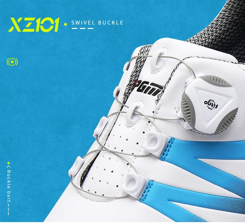 Новая обувь для гольфа PGM Мужская Водонепроницаемая дышащая противоскользящая обувь шнурки спортивная обувь Шипованная обувь-in golf из