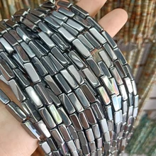4x13 мм прямоугольная форма натуральный камень Terahertz бусины для изготовления ювелирных изделий россыпью THZ Каменные Бусины Fit Healthing Energy браслет