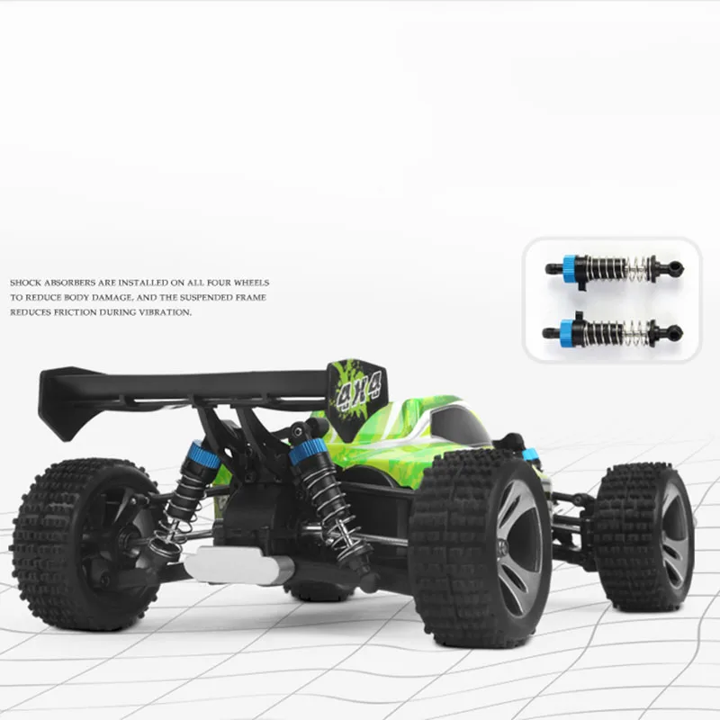 

Wltoys A959-B Remote Control Four-Wheel Drive Off-Road Vehicle 2.4G Remote Control 1/18 Full-Scale 70Km/H High-Speed Remote Co