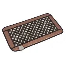 POP RELAX Jade Tourmaline germanium Stones Far Infrared Therapy Heating Mat Jade Stone Massage Mat physiotherapy pad 45x80cm tourmaline mattress electric heating tourmaline seat thermal mat natural stone butt relax far infrared therapy massage