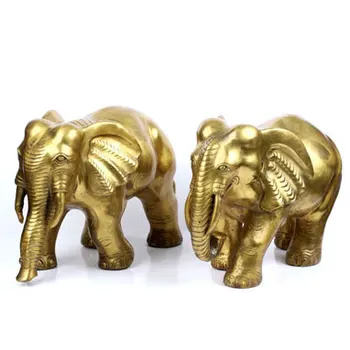 

A copper elephant lucky auspicious ornaments enrichment defends the Home Furnishing town house Feng Shui