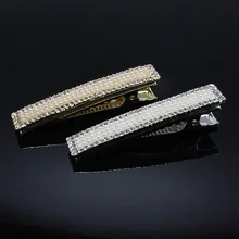 1pc Fashion Hairpins Barrettes Hair Clips Brides Rose Hair Jewelry tiara Crystal Clips Bridal Pearl Accessories B122