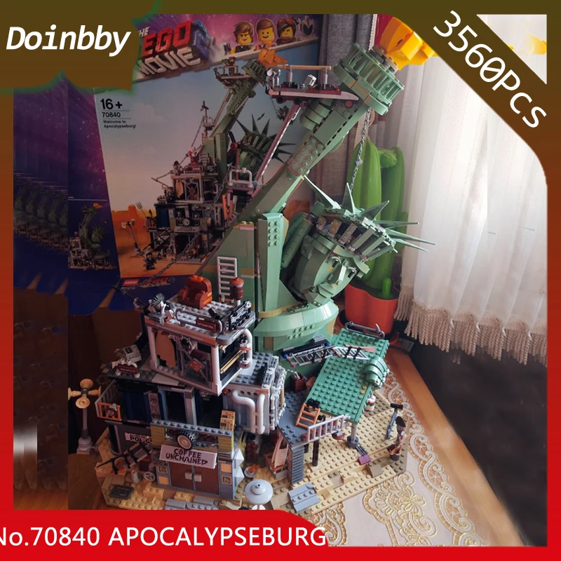 

In stock 3560Pcs Movie Creator Welcome to APOCALYPSEBURG Model Compatible with Legoing 70840 Building Blocks Bricks Toys Gift