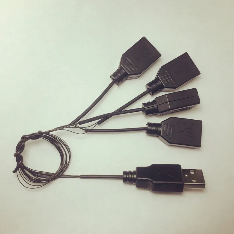 

USB adapter cable 1 male to 4 femal Outlets for bricks set light up the bricks set