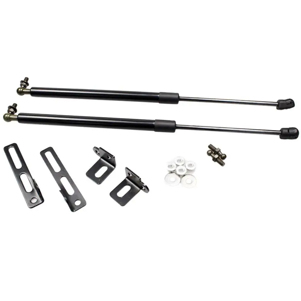 Черный Для Nissan Qashqai J10 для Nissan Dualis 2008-2013 передний капот газовые стойки подъем поддержка ar аксессуары амортизатор - Цвет: Черный