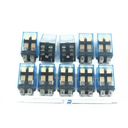 10Pcs AC220V 10A Coil Small relay 8PIN DPDT LY2N Jin Relays from Home