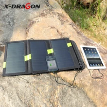 X-DRAGON 5V20W Portable Solar Charger Outdoors Charger for iPhone iPad Samsung HTC LG Huawei Xiaomi More Phones and Tablets.