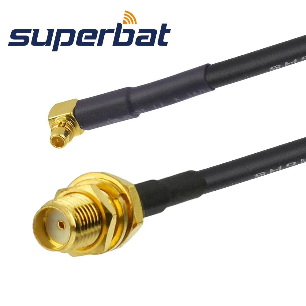 Superbat MMCX штепсельная вилка с прямым углом к гнезду SMA гнездо переборка прямой