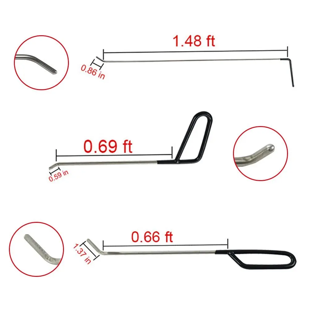 PDR инструменты, стержни, инструменты для ремонта, безболезненные Инструменты для ремонта вмятин, набор для автомобиля, авто, удаление вмятин и дверей