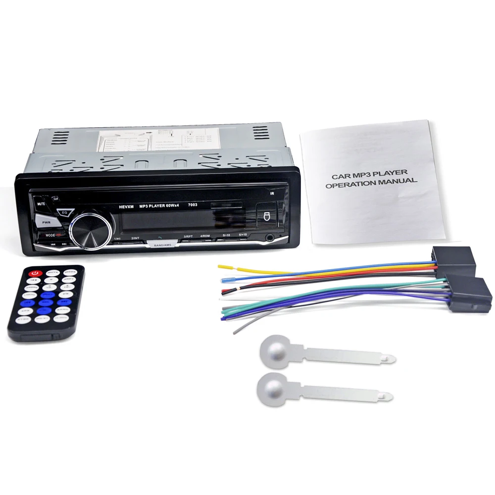 12V Universal Bluetooth Car Audio Stereo MULTI- FUNCTION Vehicle Radio MP3 CD player 