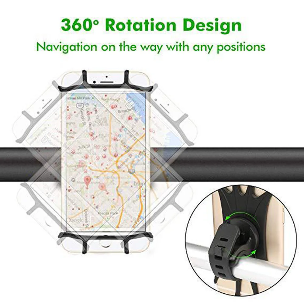 Универсальный велосипедный держатель телефона руль велосипеда держатель сотового телефона 4 до 5.8in телефон для iphone X для samsung S8 для Nexus 6# LR1