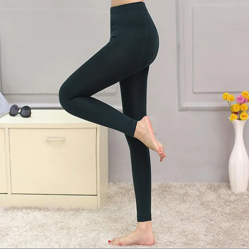

High Elastic Waist Winter Plus Velvet Thicken Women's Leggings Warm Pants Good Quality Cashmere Thick Trousers Female 3201