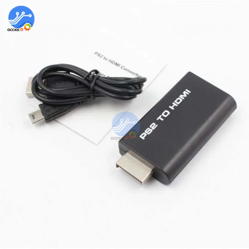 Для HDV G300 PS2 к HDMI аудио видео конвертер разъем адаптера 480i/480p/576i с 3 5 мм кабели