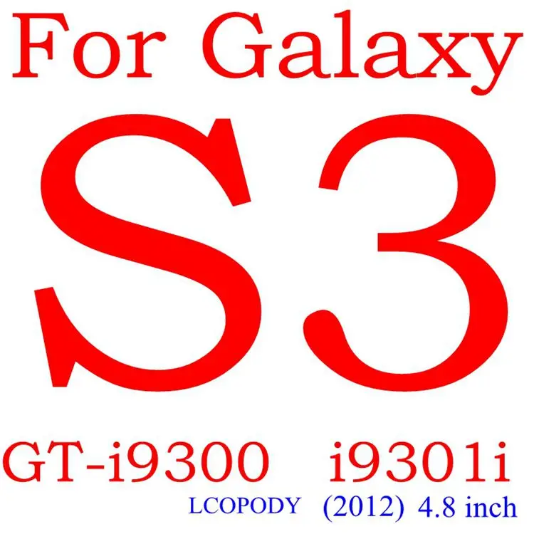 Защитное закаленное стекло для samsung Galaxy S2 plus S3 S4 S5 mini S6 GT I9190 i8190 i9500 I9300 I9100 SM G9200 - Цвет: For Galaxy s3