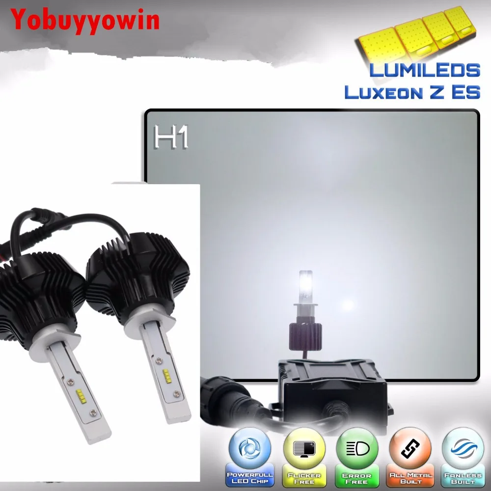 2Pcs New LED Headlight Conversion Kit H1 with Philips Lumileds LUXEON