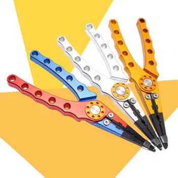 

Aluminum Fishing Pliers Braid Cutters Split Ring Pliers Hook Remover Fish Holder Fishing Lanyards Lip Grips Tackle Fish Tools