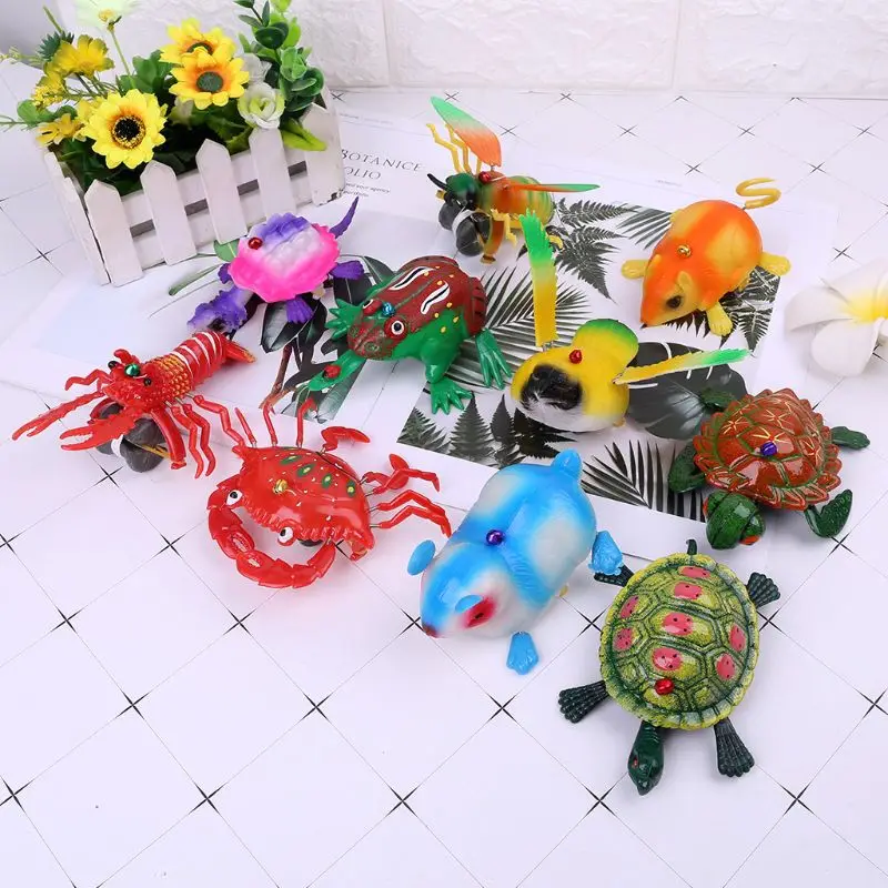 

Cartoon Animal Turtle Crab Lobster Rabbit Bee Classic Pulling String Line Toy Children Kids Gifts