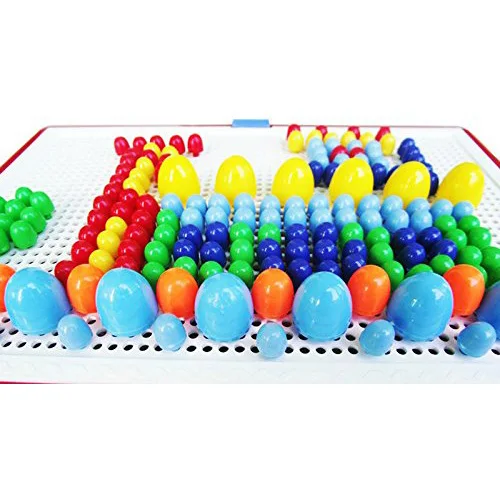 296 гриб гвоздь умный 3D головоломка игры DIY гриб гвоздь пластик Flashboard детские игрушки обучающая игрушка случайный цвет