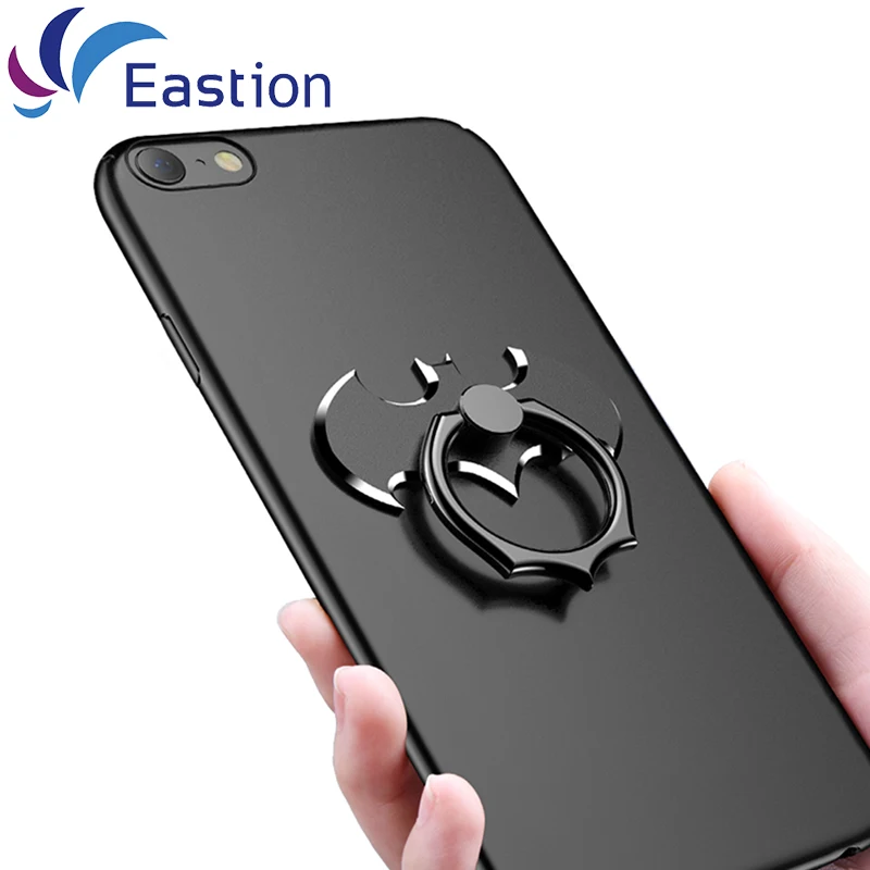 For iPhone 8 7 Plus Case Back Cover Luxury Stand Metal Bat font b Ring b