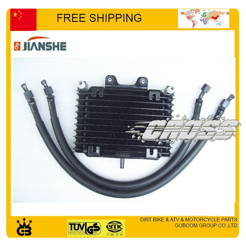 JIANSHE atv400 400CC radiador de aceite enfriador de agua sistema de refrigeración atv quad accesorios envío gratis