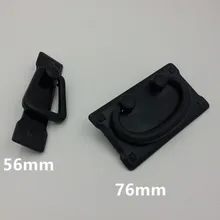 56mm 76mm modern simple black erect horizontal furniture handles 3″ black drawer cabinet pullsknob antique black dresser handle