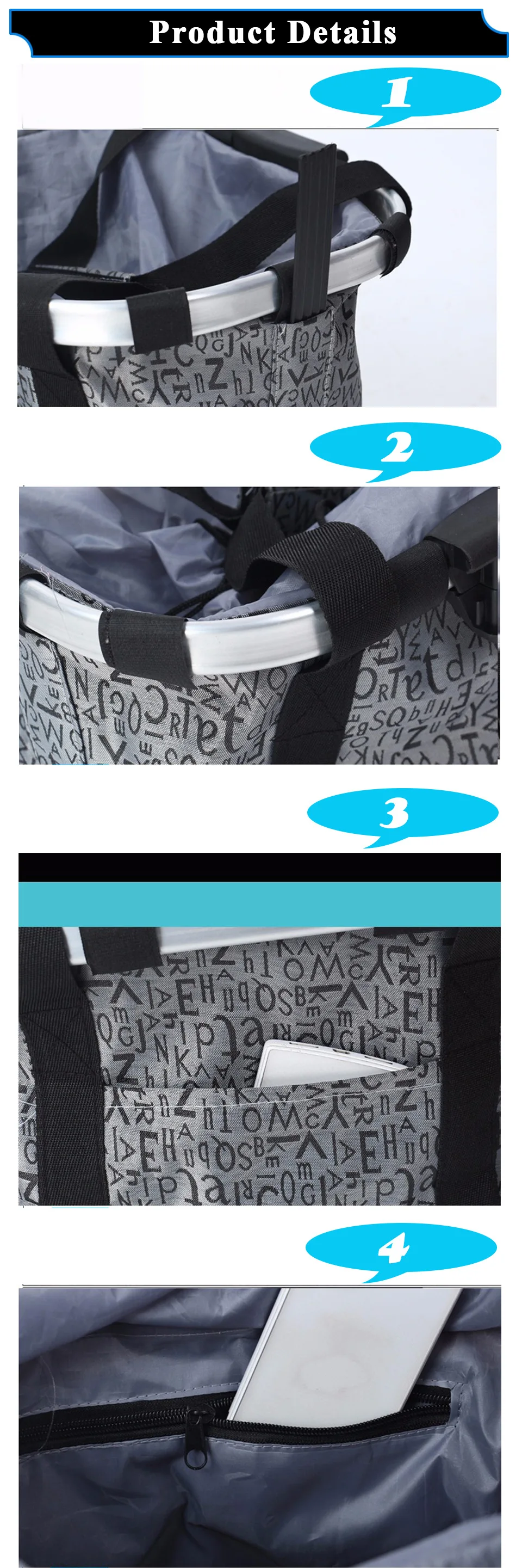 Clearance ALTRUISM High Quality Bicycle Basket Bike Front Handlebar Bag Aluminum Alloy Frame Pet Carrier 6