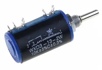 

1pcs WXD3-13-2W 1k 2.2k 4.7k 6.8k 10k 22k 33k 47K 100k Ohmic winding potentiometer precision potentiometer