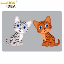 HUGSIDEA милый Кот Дизайнер Фетр Ковры прихожей Спальня Ванная комната красивые приветственное слово Ковры двери, пол Коврики 40*60 см кухня Ковры