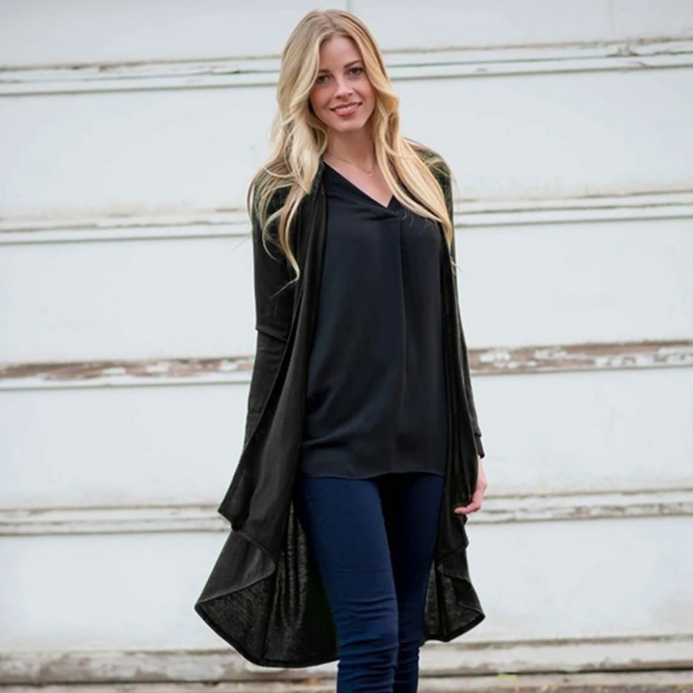 2018 Autumn Winter Fashion Cotton Leisure Women Long Sleeve Loose knitting Sweater Lady Knitted Female Cardigan Sweaters