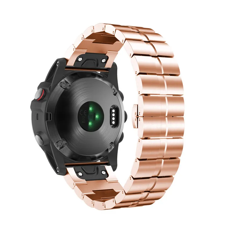 

Easy fit Wide 26MM 4 colors Replacement Genuine Stainless Steel Band Strap For Garmin Fenix 5X GPS Watch H0T0