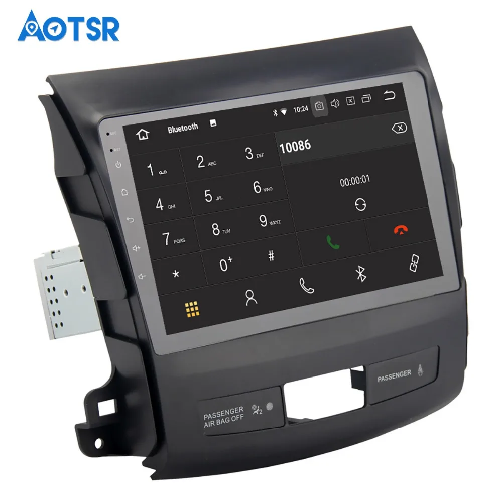 Clearance 9"IPS Android 8.0 Car GPS Radio Player for Mitsubishi Outlander 2007-2011 with Octa Core 4GB+32GB GPS map Navigation Multimedia 15