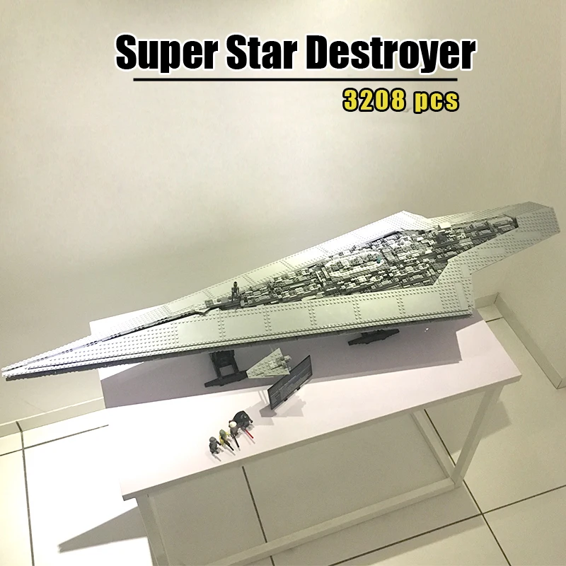 05028 звездных плана 3208 шт Execytor супер Звезда модель эсминца строительные блоки кирпичи совместимые 10221 Классические игрушки-подарки