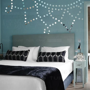 

DIY Bordeaux dot sun acrylic mirror wall stickers bed hed decal bedroom home interior decor 3d wall stickers plastic mirror R088