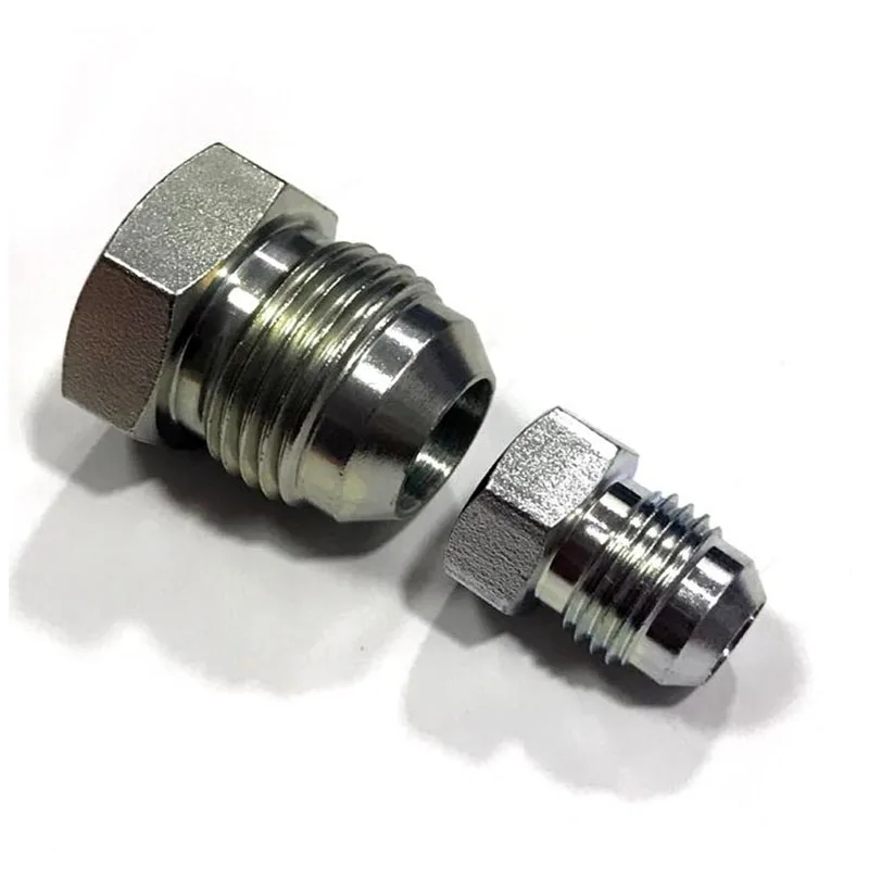 4J American JIC external thread 74 degree outer cone plug hexagonal outer wire oil plug screw plug hydraulic joint oil plug