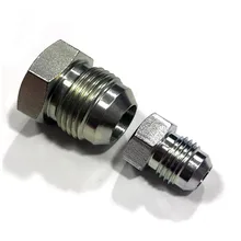 4J American JIC external thread 74 degree outer cone plug hexagonal outer wire oil plug screw plug hydraulic joint oil plug