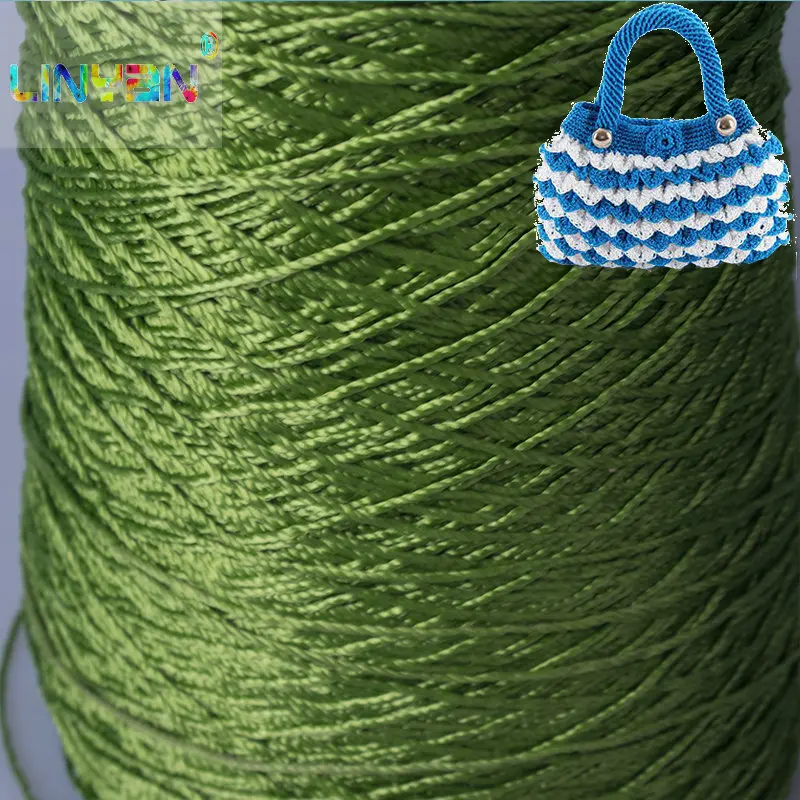 

250g 1.5mm Ply yarn 100% polyamides fingering thread Car seat cushion ice silk 3-strand winding Wear does not fade t4